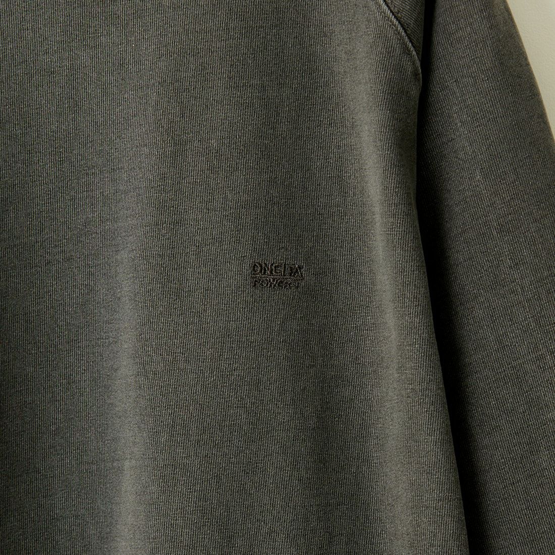 ONEITA [オニータ] POWER-T ワンポイント刺繍ロゴ ピグメントショートスリーブTシャツ [2422-421IN] BLACK