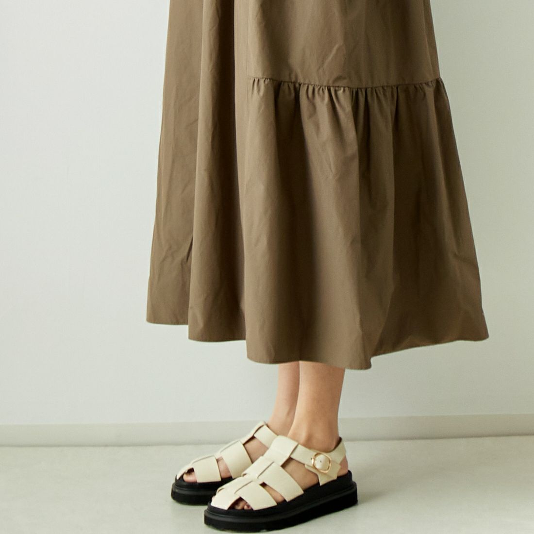 STELLA CIFFON [ステラシフォン] タフタティアードドレス [ST2-24601B] 30 KHAKI