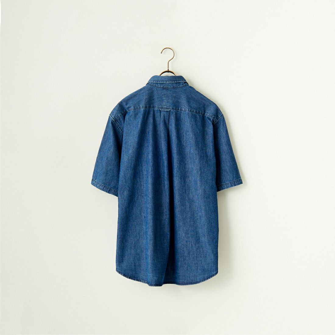 Fanatics [ファナティクス] 別注 ワンポイント刺繍ロゴ ボタンダウンシャツ [ML2124SS2-JF] DENIM/LA