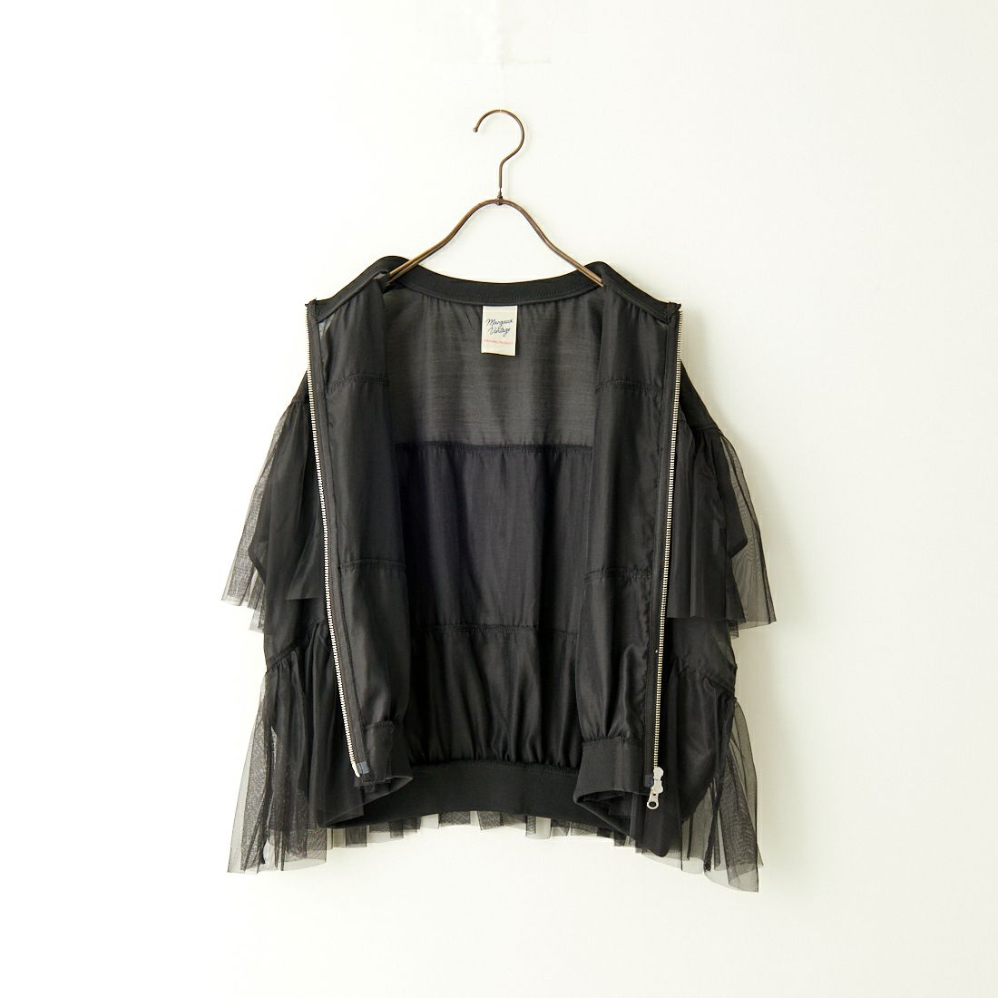 MARGAUX [マルゴー] チュールコンビブルゾン [MG-JK-24049-S] BLACK