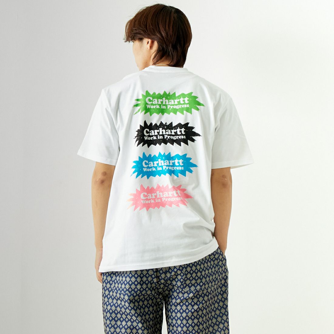 WHITE&&モデル身長：179cm 着用サイズ：L&&