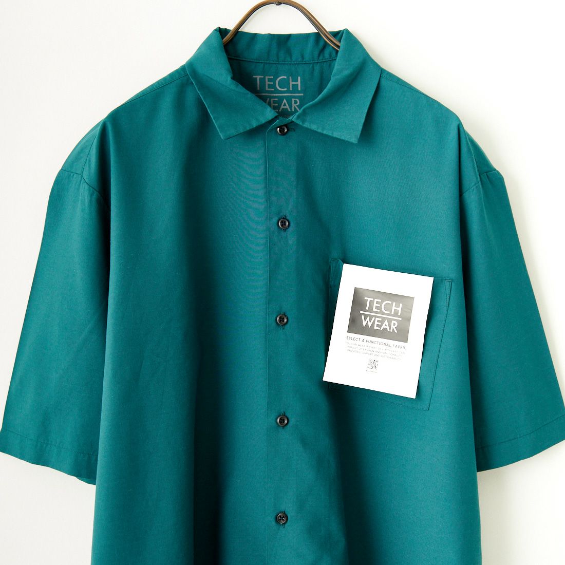 Jeans Factory Clothes [ジーンズファクトリークローズ] テックリネンワイドレギュラーカラーシャツ [EPC-43100] 4 GREEN