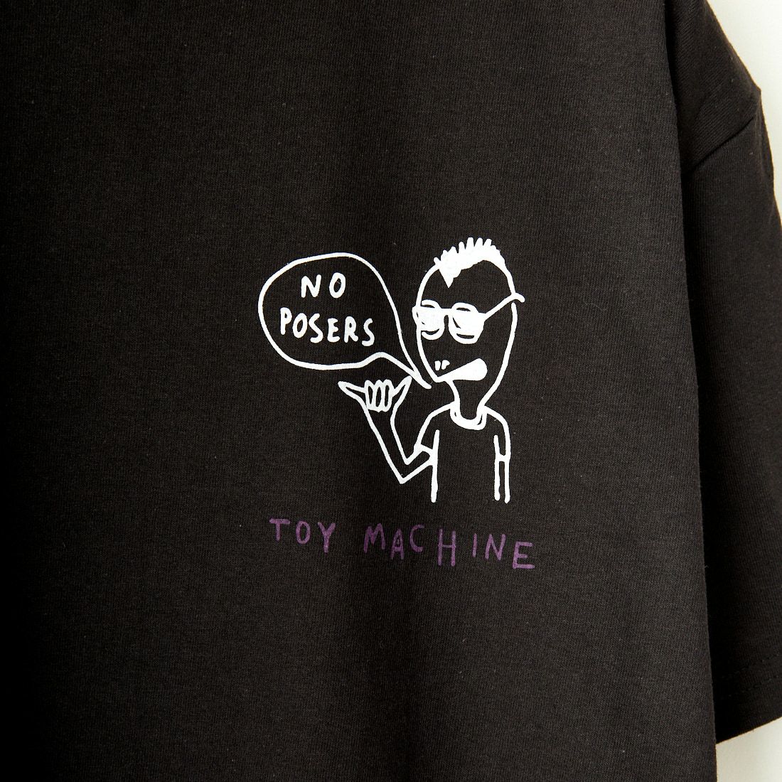 toy machine [トイマシーン] 3カラーフィストロゴ ショートスリーブTシャツ [TMSEST1] WHITE