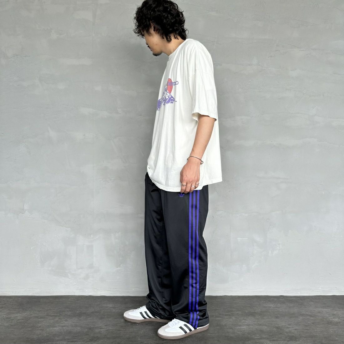 REMI RELIEF [レミレリーフ] 別注 ビッグプリントTシャツ COLORADO [RN26349316-JF] OFF WHITE &&モデル身長：173cm 着用サイズ：M&&