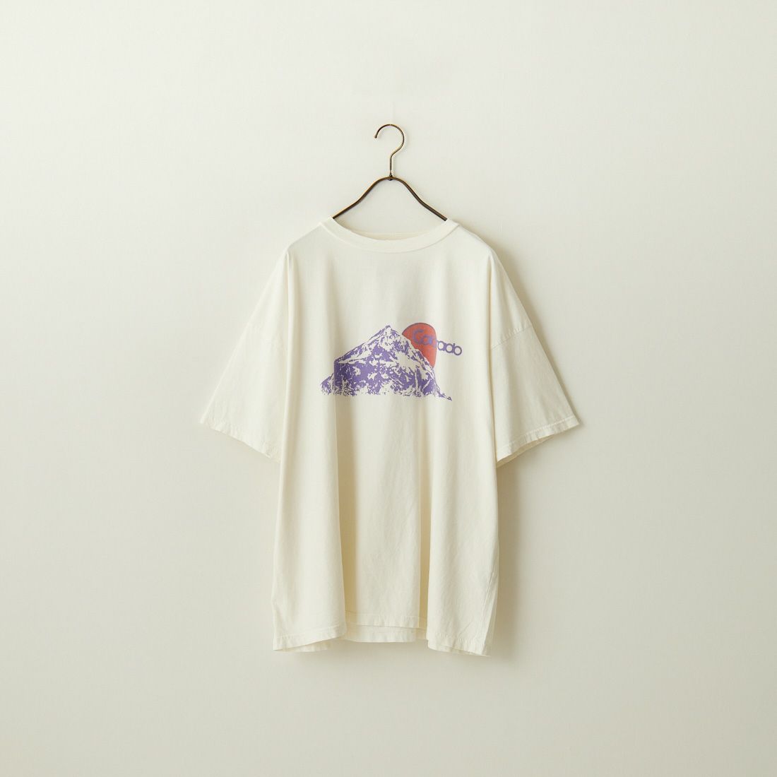 REMI RELIEF [レミレリーフ] 別注 ビッグプリントTシャツ COLORADO [RN26349316-JF] OFF WHITE