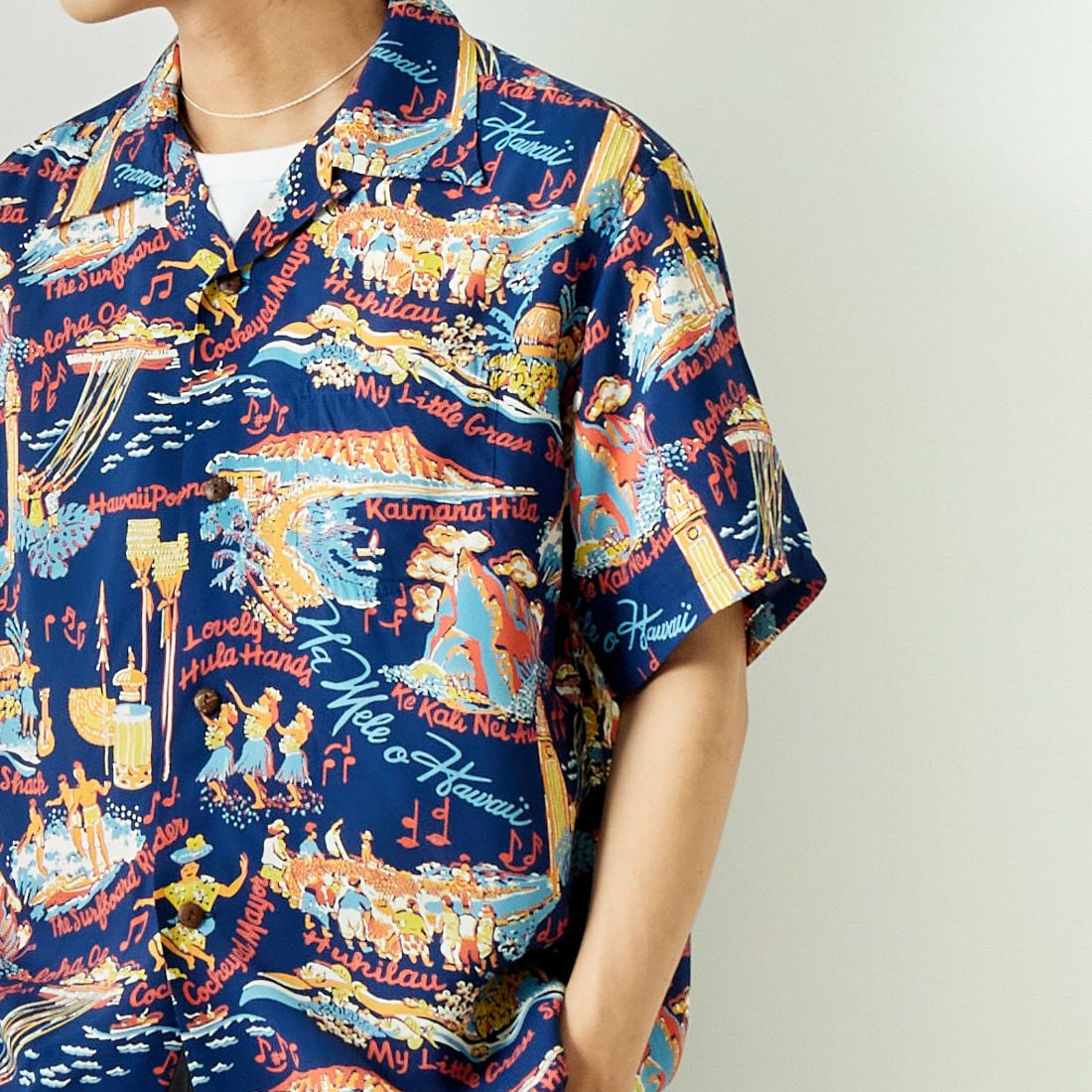 SUN SURF [サンサーフ] レーヨンハワイアンシャツ [SS39226] 128 NAVY