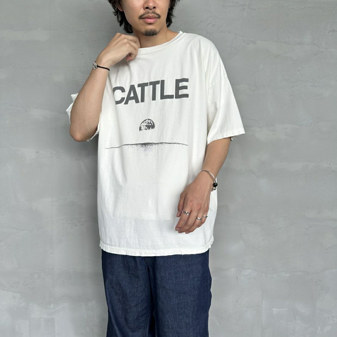 REMI RELIEF [レミレリーフ] 別注 ビッグプリントTシャツ CATTLE [RN26349318-JF]