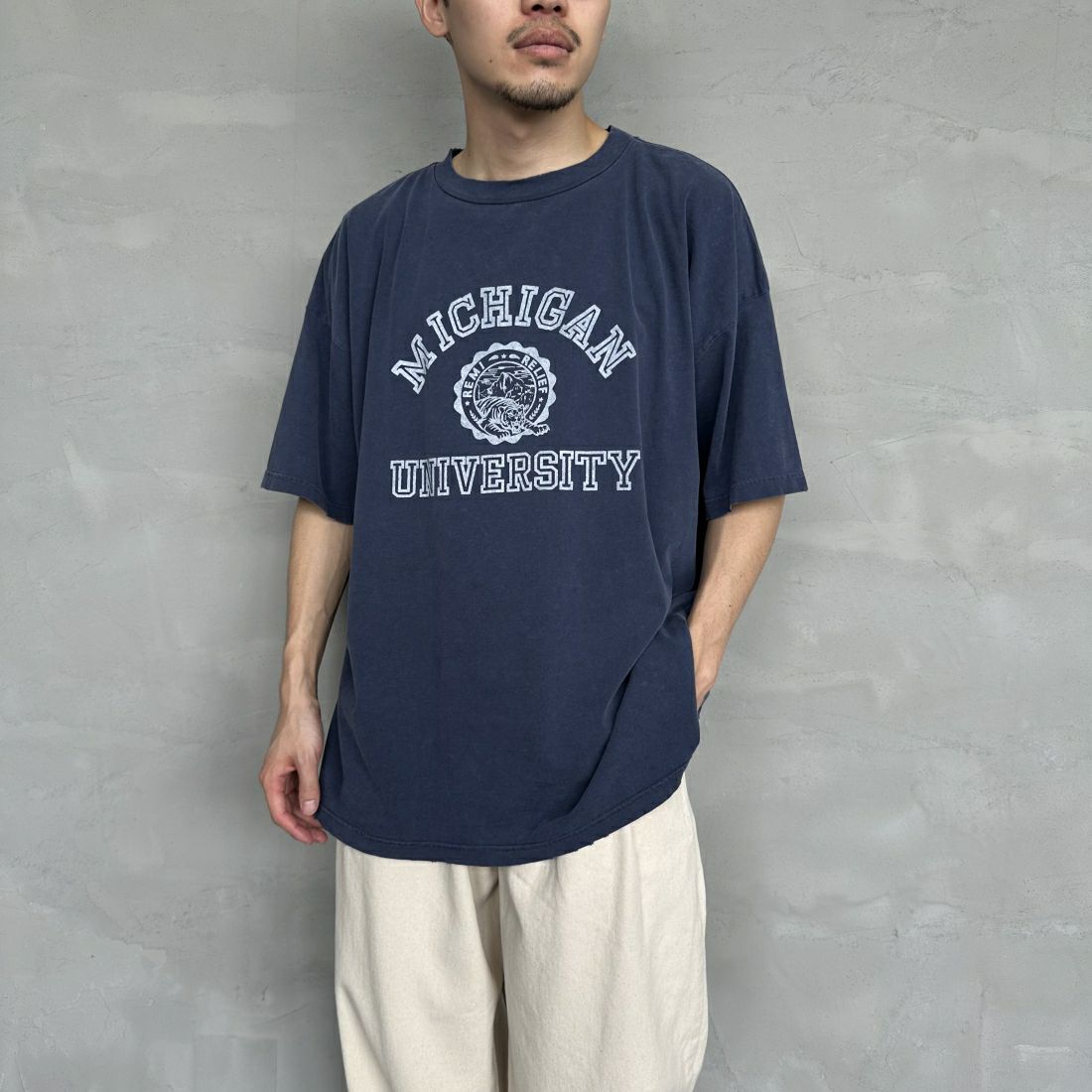 REMI RELIEF [レミレリーフ] 別注 ビッグプリントTシャツ MICHIGAN  [RN26349325-JF]｜ジーンズファクトリー公式通販サイト - JEANS FACTORY Online Shop