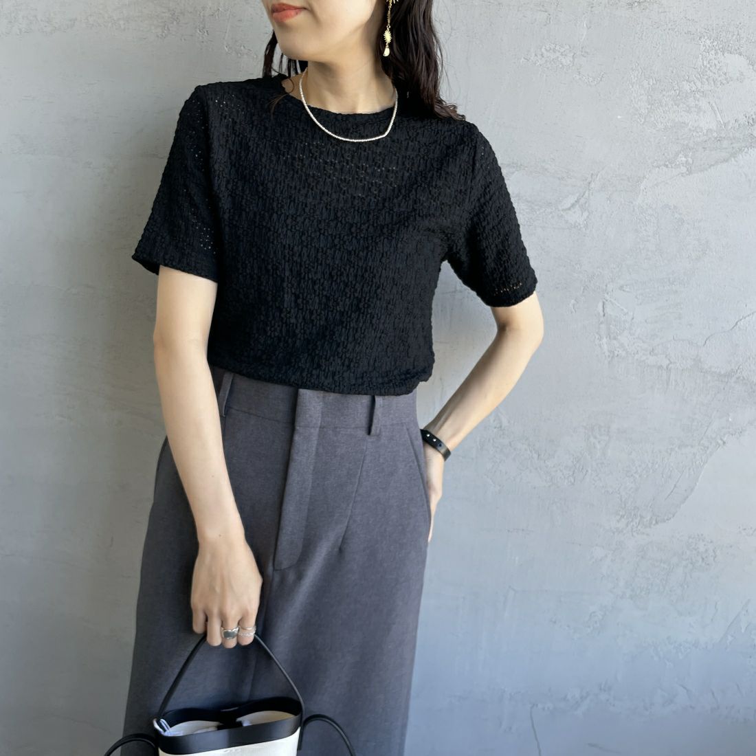 09 BLACK&&モデル身長：160cm 着用サイズ：&&