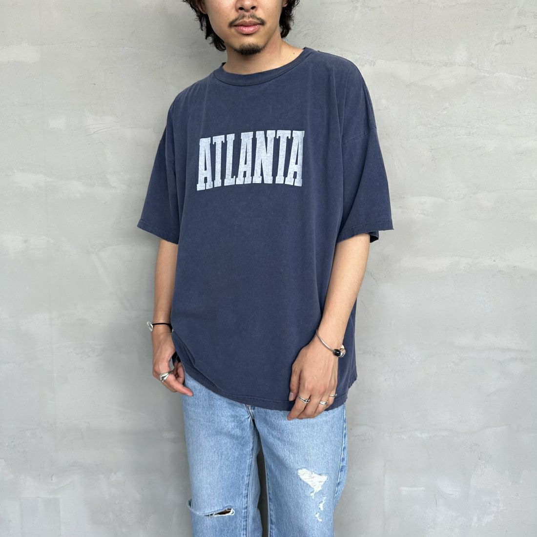 REMI RELIEF [レミレリーフ] 別注 ビッグプリントTシャツ ATLANTA  [RN26349326-JF]｜ジーンズファクトリー公式通販サイト - JEANS FACTORY Online Shop