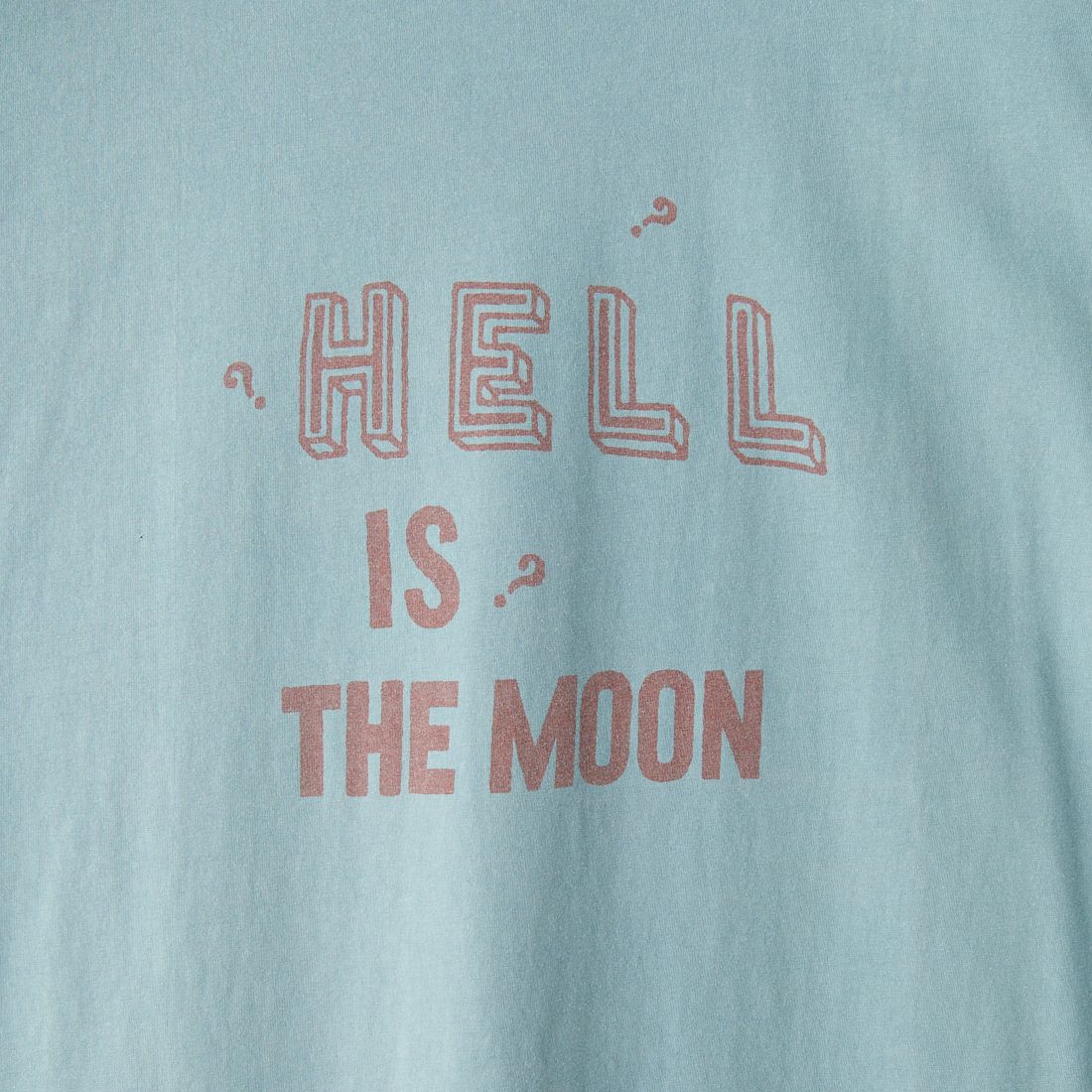 REMI RELIEF [レミレリーフ] 別注 ビッグプリントTシャツ HELL IS THEMOON [RN26349328-JF] SAX