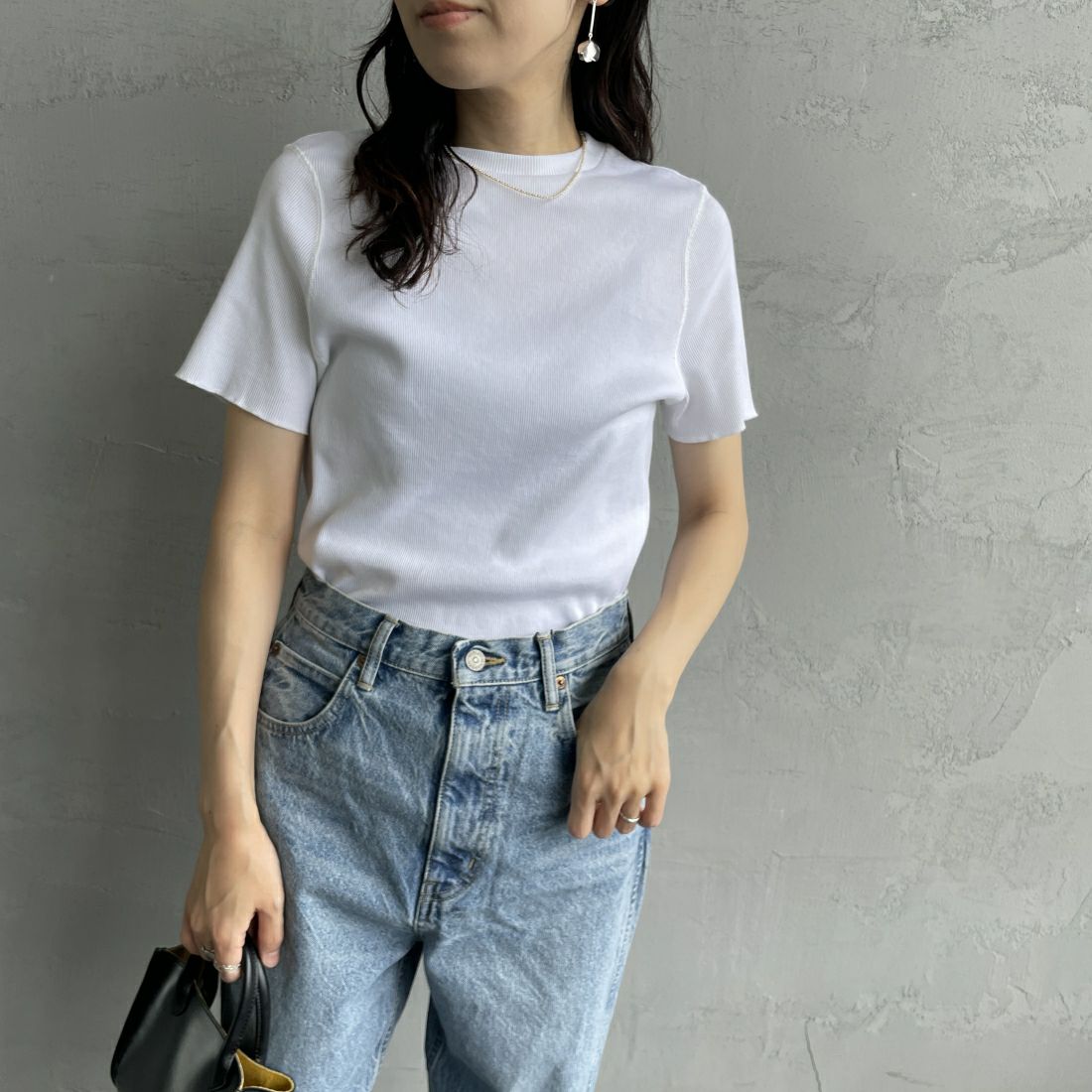 01 WHITE&&モデル身長：160cm 着用サイズ：F0&&