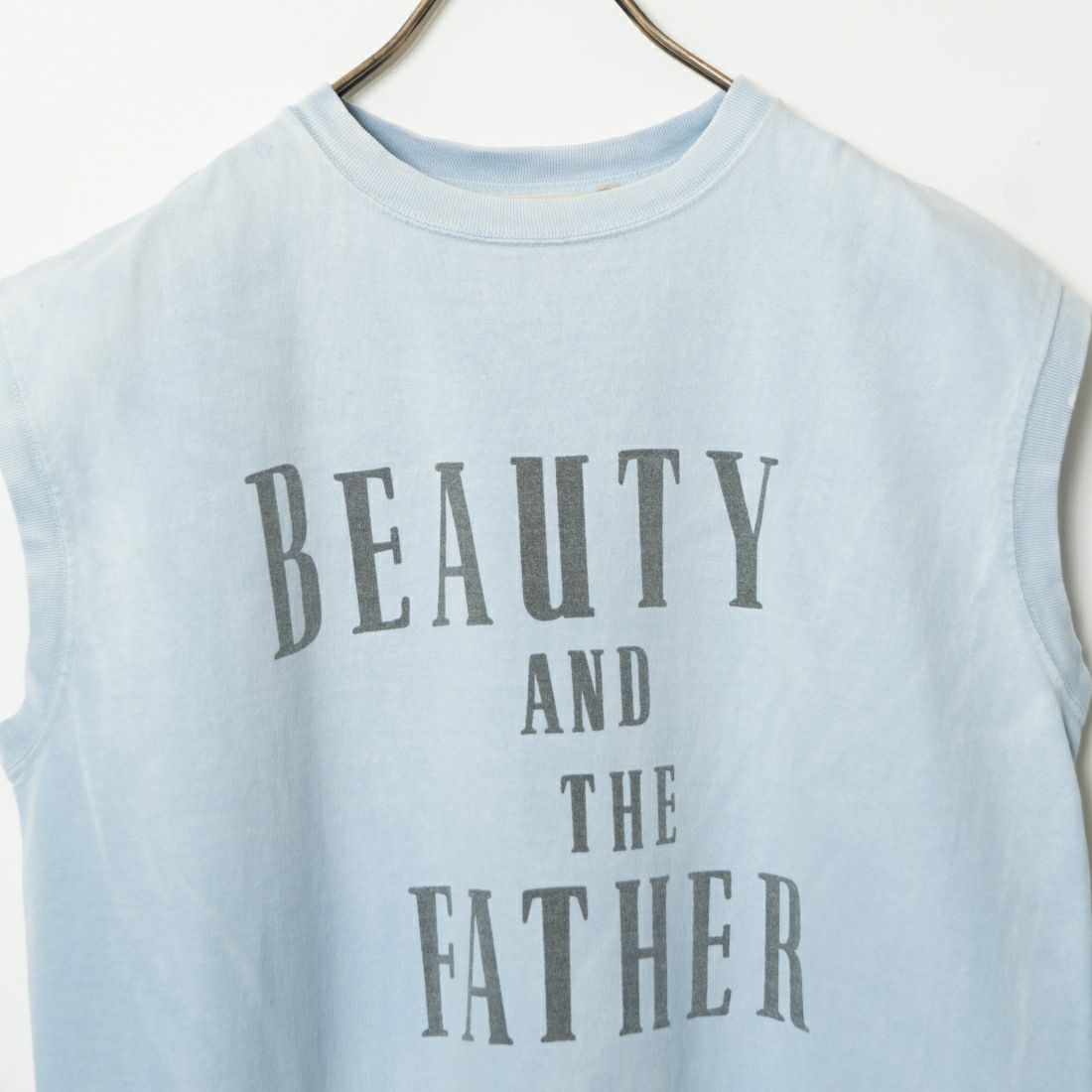 REMI RELIEF [レミレリーフ] NEW加工丸胴天竺ノースリーブTシャツ [RN26349101] SAX