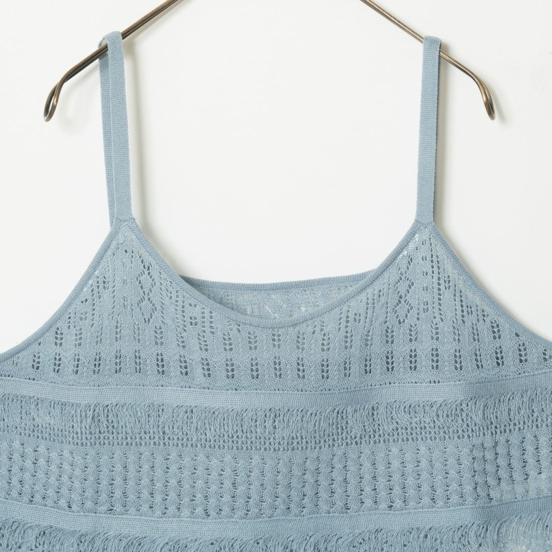 Jeans Factory Clothes [ジーンズファクトリークローズ] メッシュフリンジビスチェ [11242810] ﾌﾞﾙｰｸﾞﾚｰ