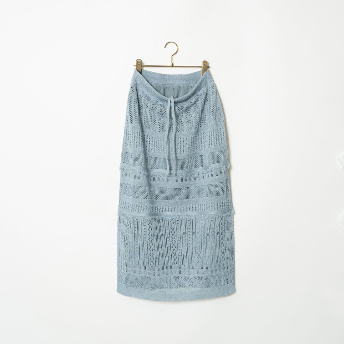 Jeans Factory Clothes [ジーンズファクトリークローズ] メッシュフリンジスカート [11242812] ﾌﾞﾙｰｸﾞﾚｰ