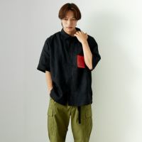 840 BLACK&&モデル身長：179cm 着用サイズ：L&&