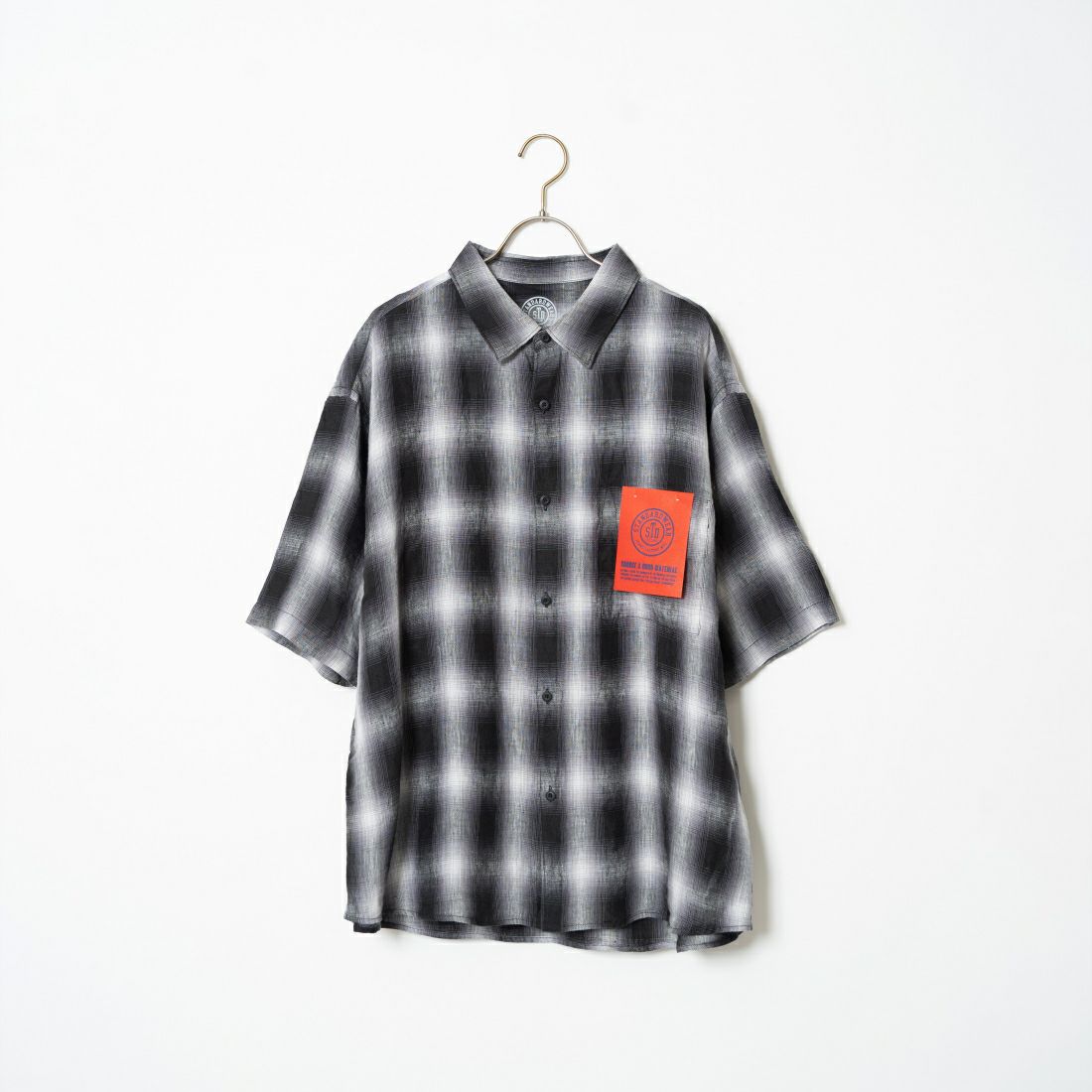 Jeans Factory Clothes [ジーンズファクトリークローズ] フレンチリネンワイドレギュラーカラーシャツ [BFP611] 830 BLK CH