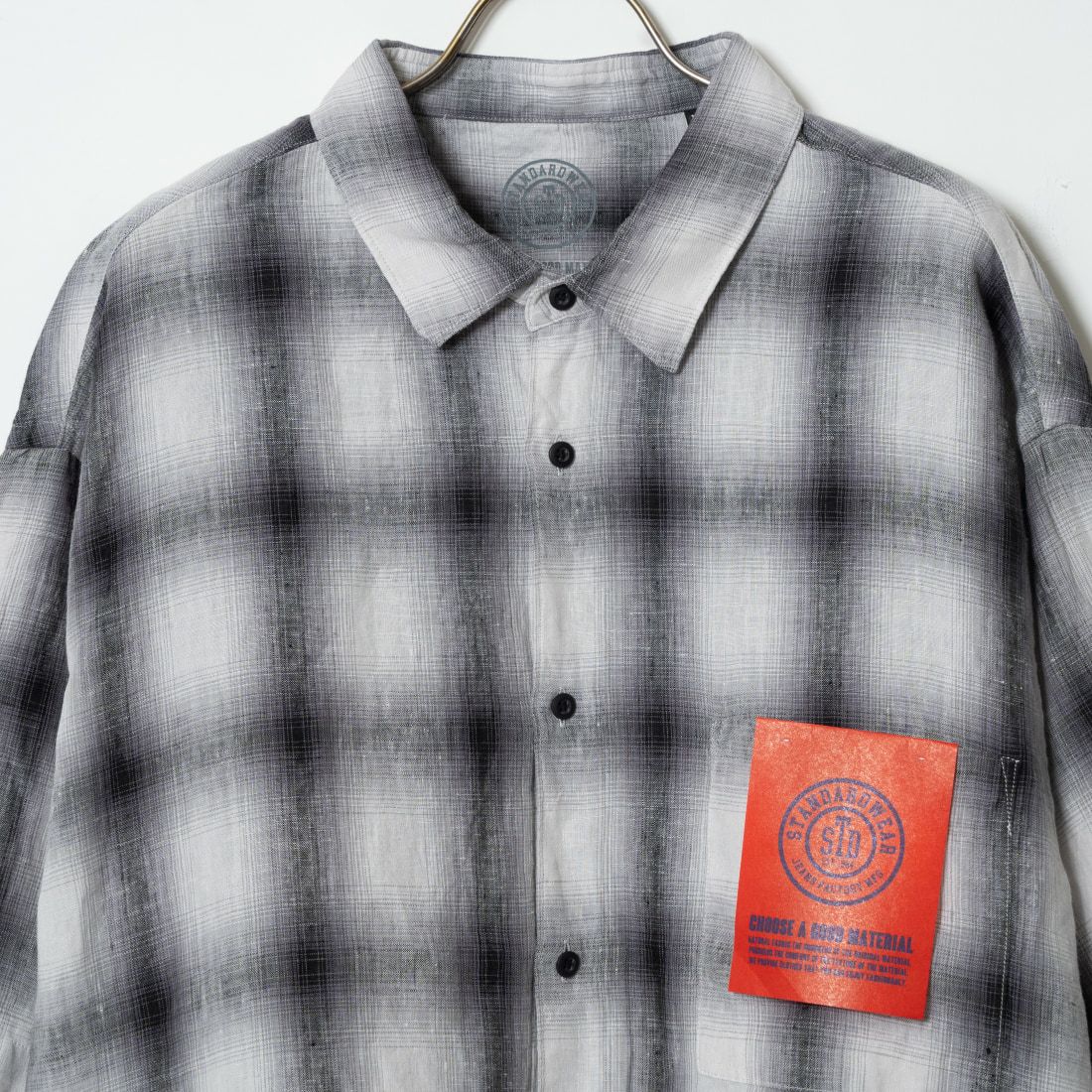 Jeans Factory Clothes [ジーンズファクトリークローズ] フレンチリネンワイドレギュラーカラーシャツ [BFP611] 020 WHT CH