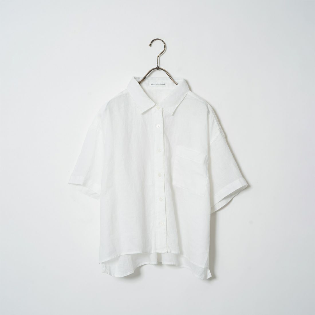 Jeans Factory Clothes [ジーンズファクトリークローズ] ワイドシルエットリネンシャツ [LFP500] 010 WHITE