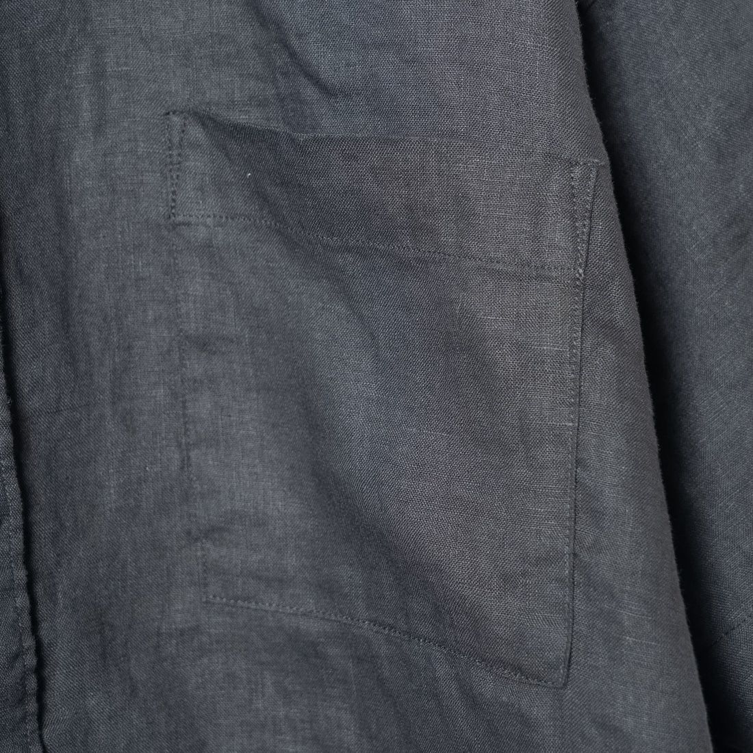Jeans Factory Clothes [ジーンズファクトリークローズ] ワイドシルエットリネンシャツ [LFP500] 840 BLACK