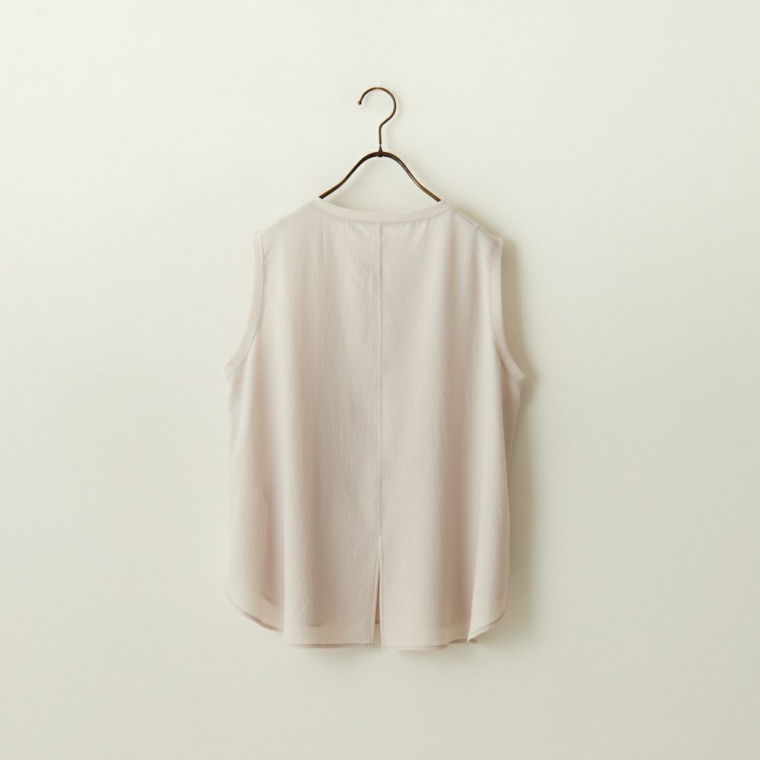 DIGNITE COLLIER [ディニテコリエ] ストレッチシフォン ノースリーブブラウス [80242202] 033 ﾍﾞｰｼﾞｭ