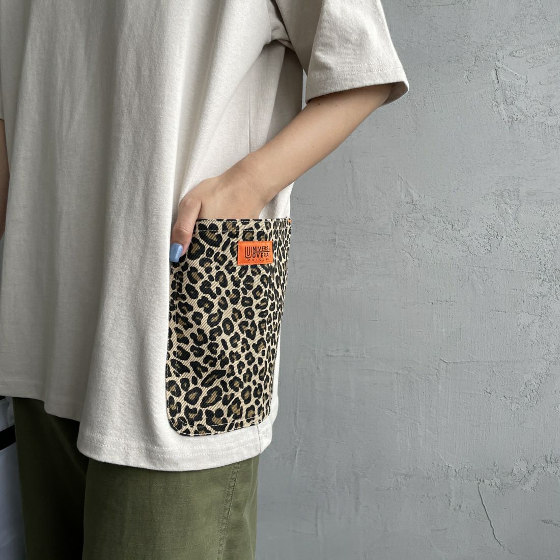 UNIVERSAL OVERALL [ユニバーサルオーバーオール] 別注 カバーオールTシャツ [U2411283IN-JF] GREIGE