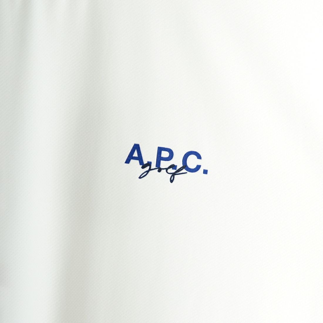 A.P.C. GOLF [アー・ペー・セー ゴルフ] ラウンドTシャツ [CTM4413] WHITE