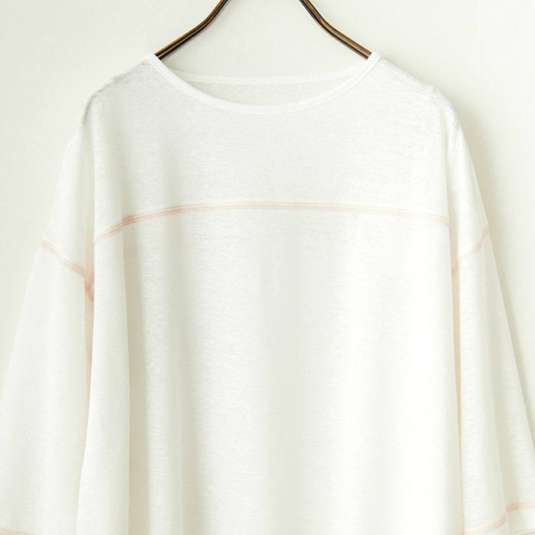 KHA:KI [カーキ] スラブワイドトップス [MIL24SCS3405] WHITE