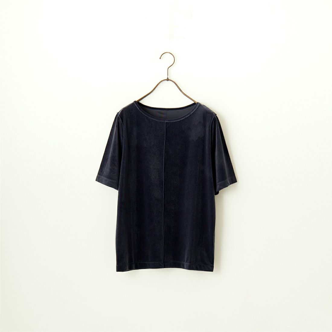 By/m [バイエム] ショートスリーブ シアーベロアTシャツ [24412030] 16 NAVY