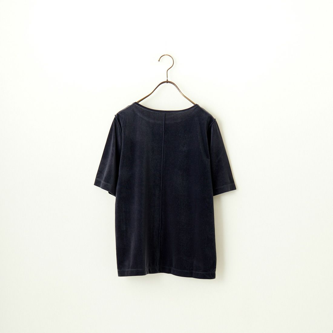By/m [バイエム] ショートスリーブ シアーベロアTシャツ [24412030] 16 NAVY