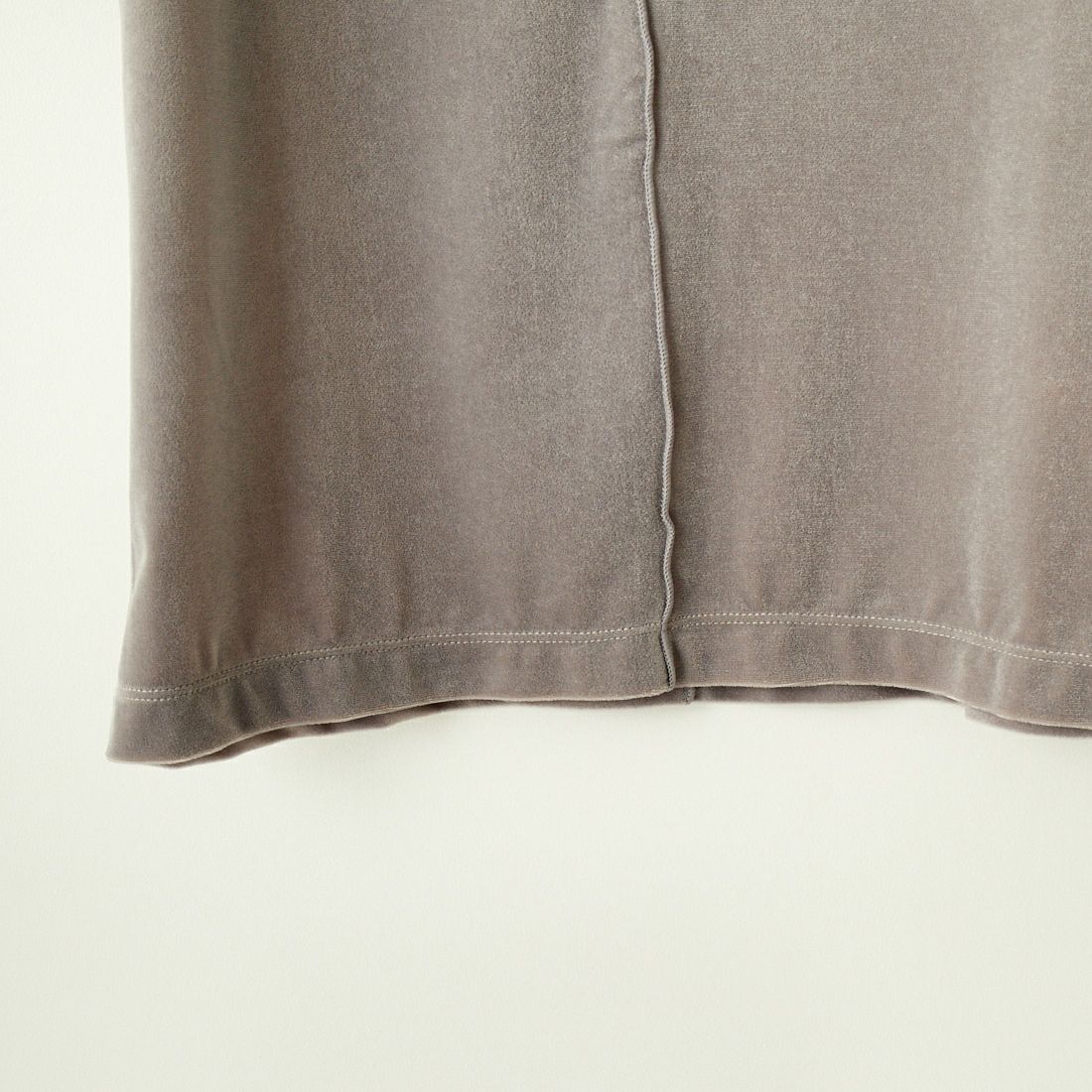 By/m [バイエム] ショートスリーブ シアーベロアTシャツ [24412030] 07 GRAY