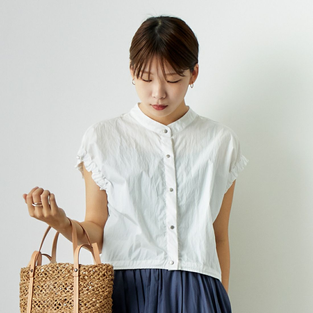 031 ｵﾌﾎﾜｲﾄ&&モデル身長：167cm 着用サイズ：F&&