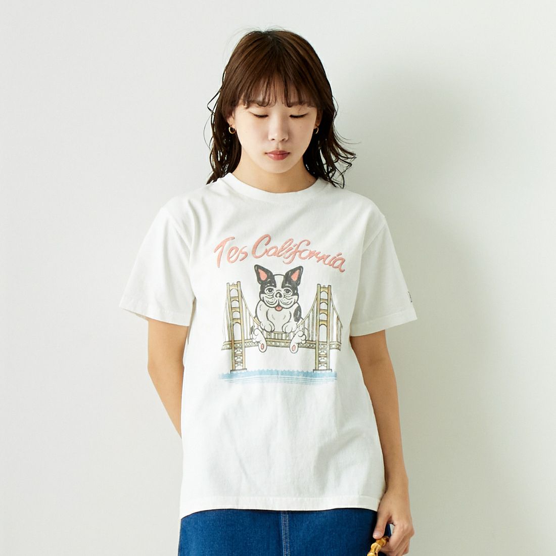 07 WHITE&&モデル身長：167cm 着用サイズ：S&&