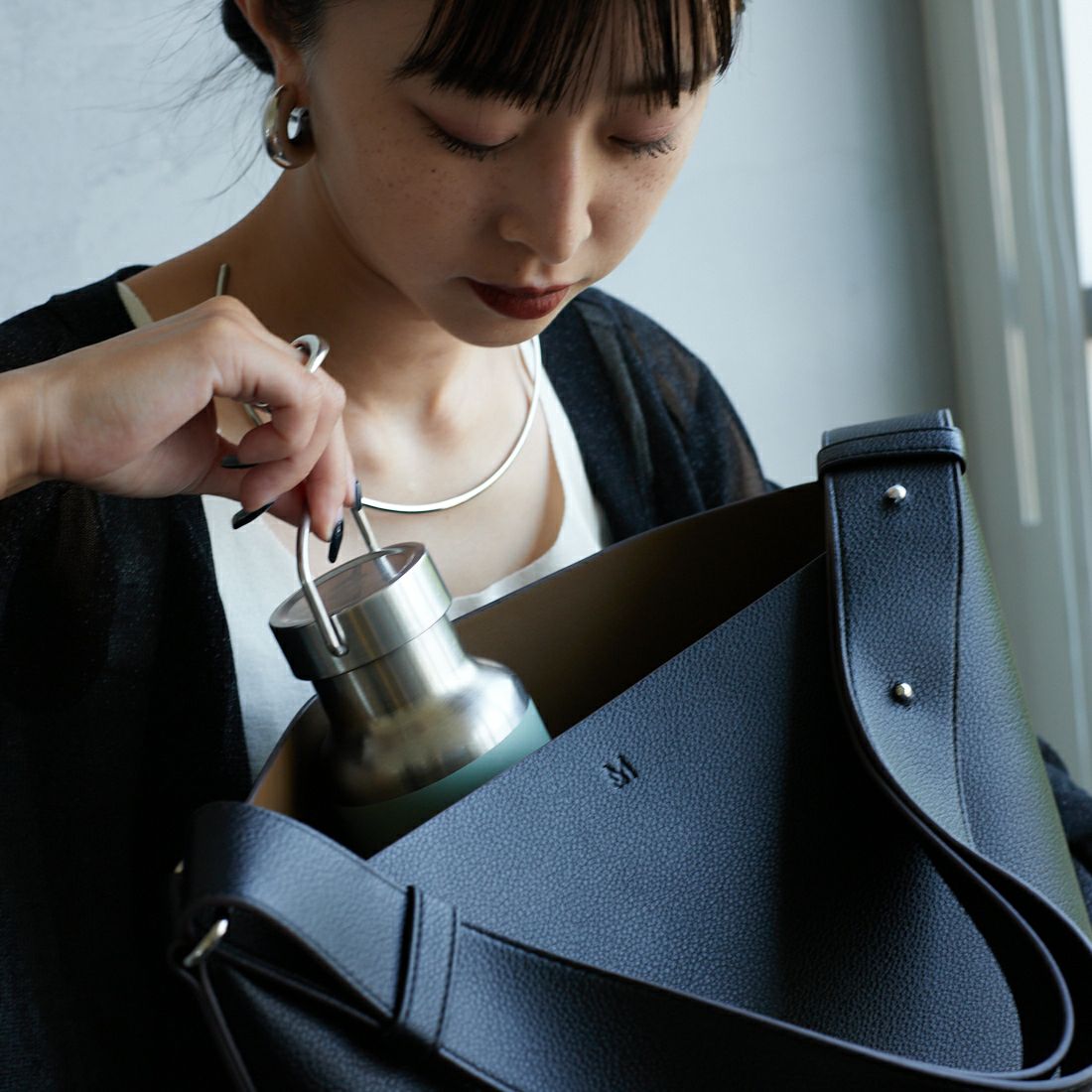 予約商品】&MyuQ [アンドミューク] 別注 JUNO バケツ型トート