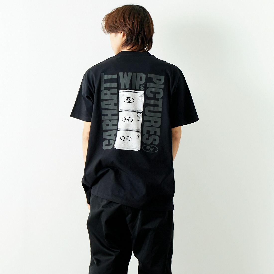 BLACK&&モデル身長：179cm 着用サイズ：L&&