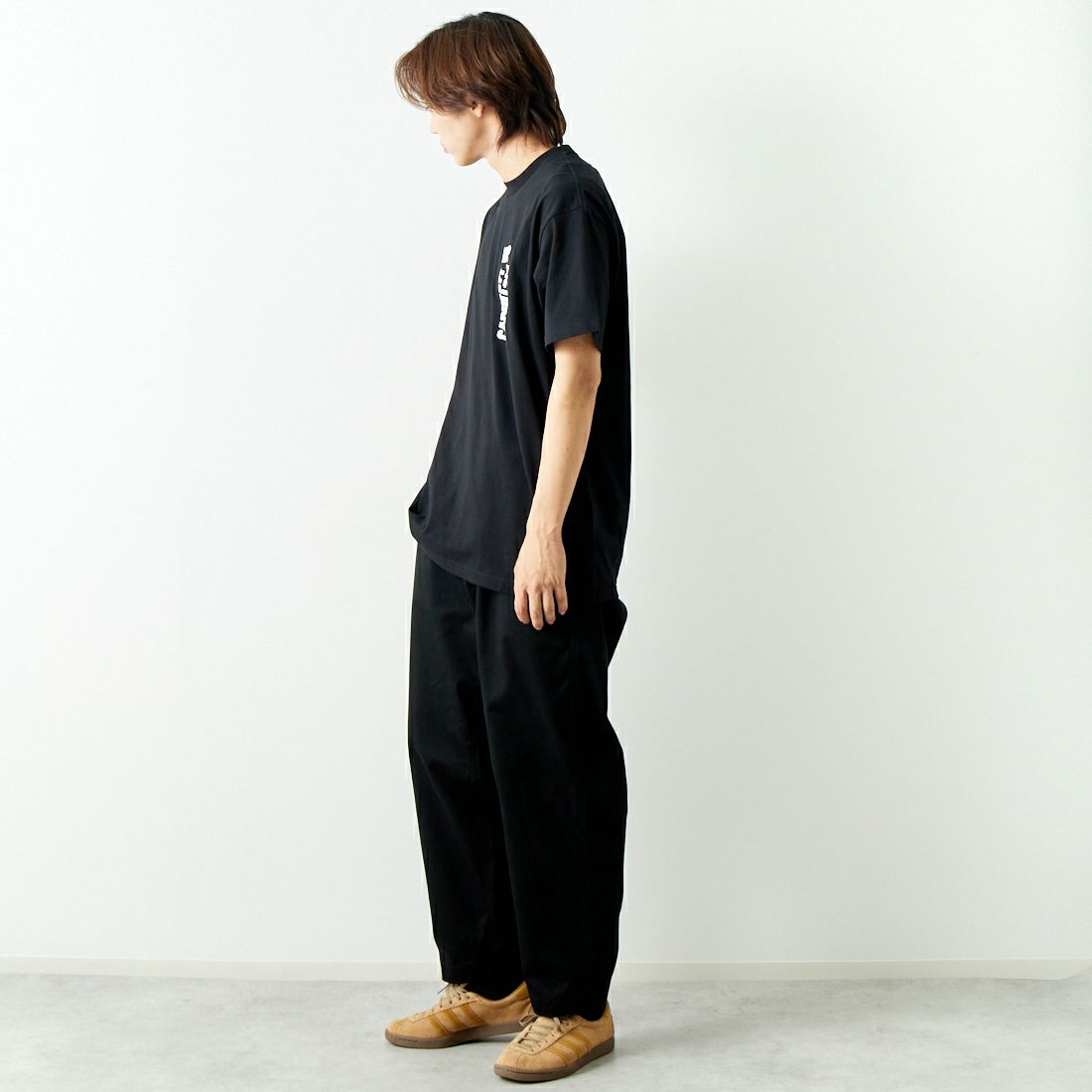 carhartt WIP [カーハートダブリューアイピー] ショートスリーブ WIPピクチャーズTシャツ [I033263] BLACK &&モデル身長：179cm 着用サイズ：L&&