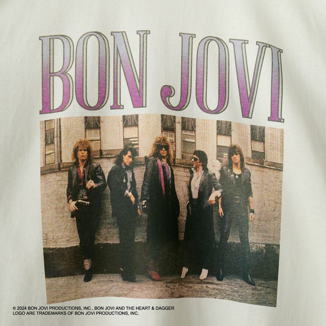 GOOD ROCK SPEED [グッドロックスピード] BON JOVI ロックプリントTシャツ [24BJV103W] WHITE