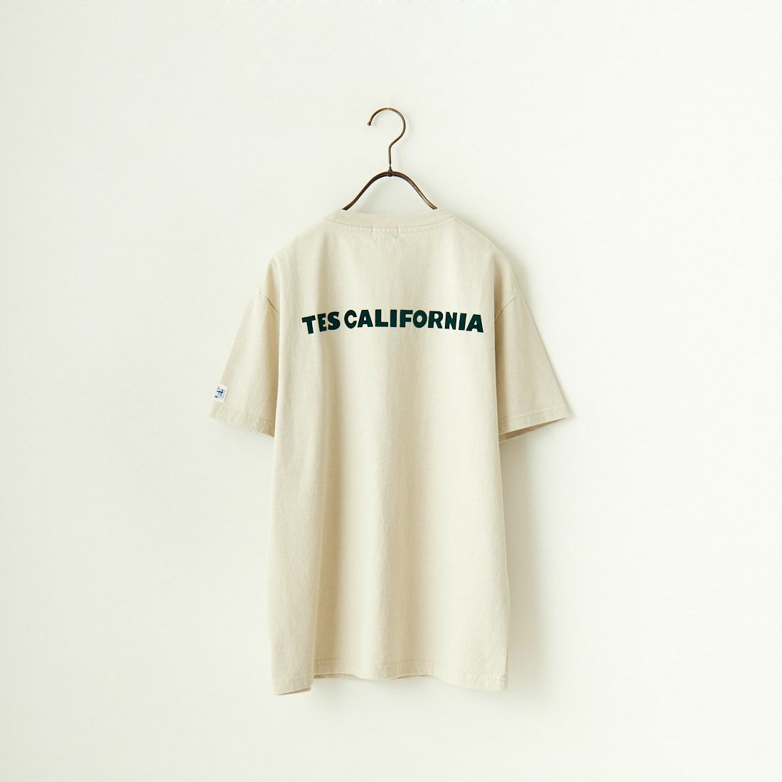 The Endless Summer [エンドレスサマー] 別注 ワンポイントBUHI刺繍ロゴTシャツ [FH-24574508-JF] 36 BEIGE