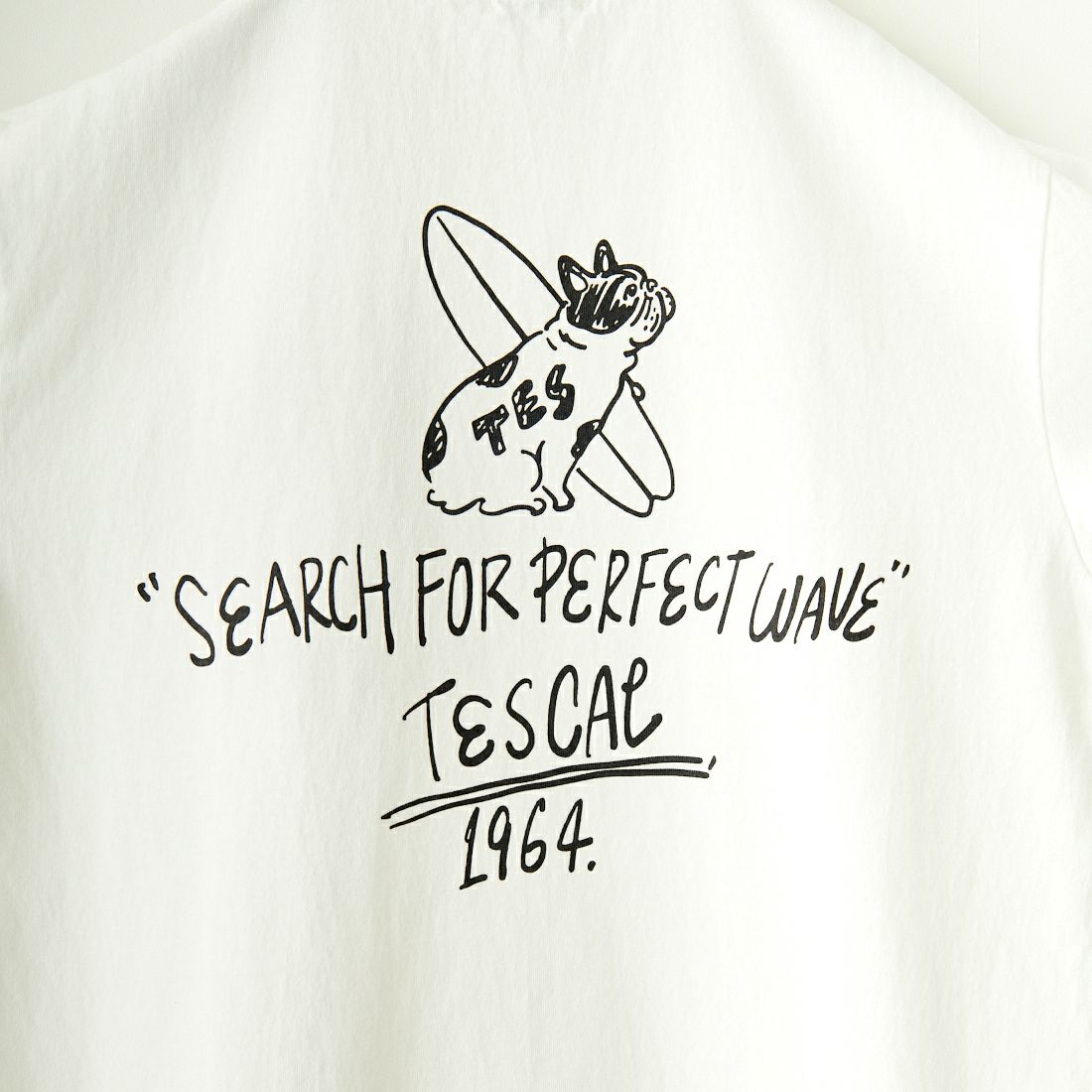 The Endless Summer [エンドレスサマー] 別注 手書き風ロゴ BUHIバックプリントTシャツ [FH-24574509-JF] 07 WHITE