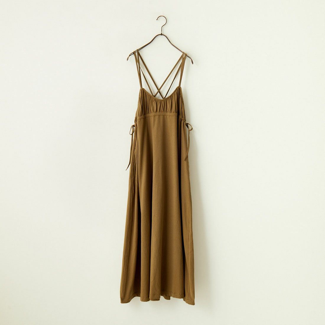 By/m [バイエム] マルチWAY ギャザーキャミカットワンピース [24122007] 39 KHAKI