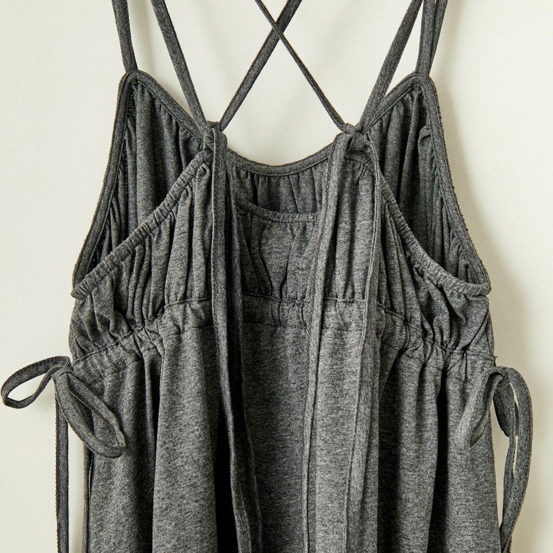 By/m [バイエム] マルチWAY ギャザーキャミカットワンピース [24122007] 07 GRAY
