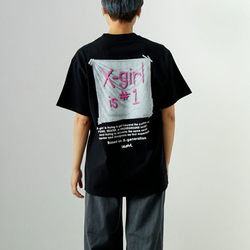 新品 エックスガール XGIRL Tシャツ L 送料込 FACE S/S TEE（Tシャツ/カットソー）｜X-girl（エックスガール