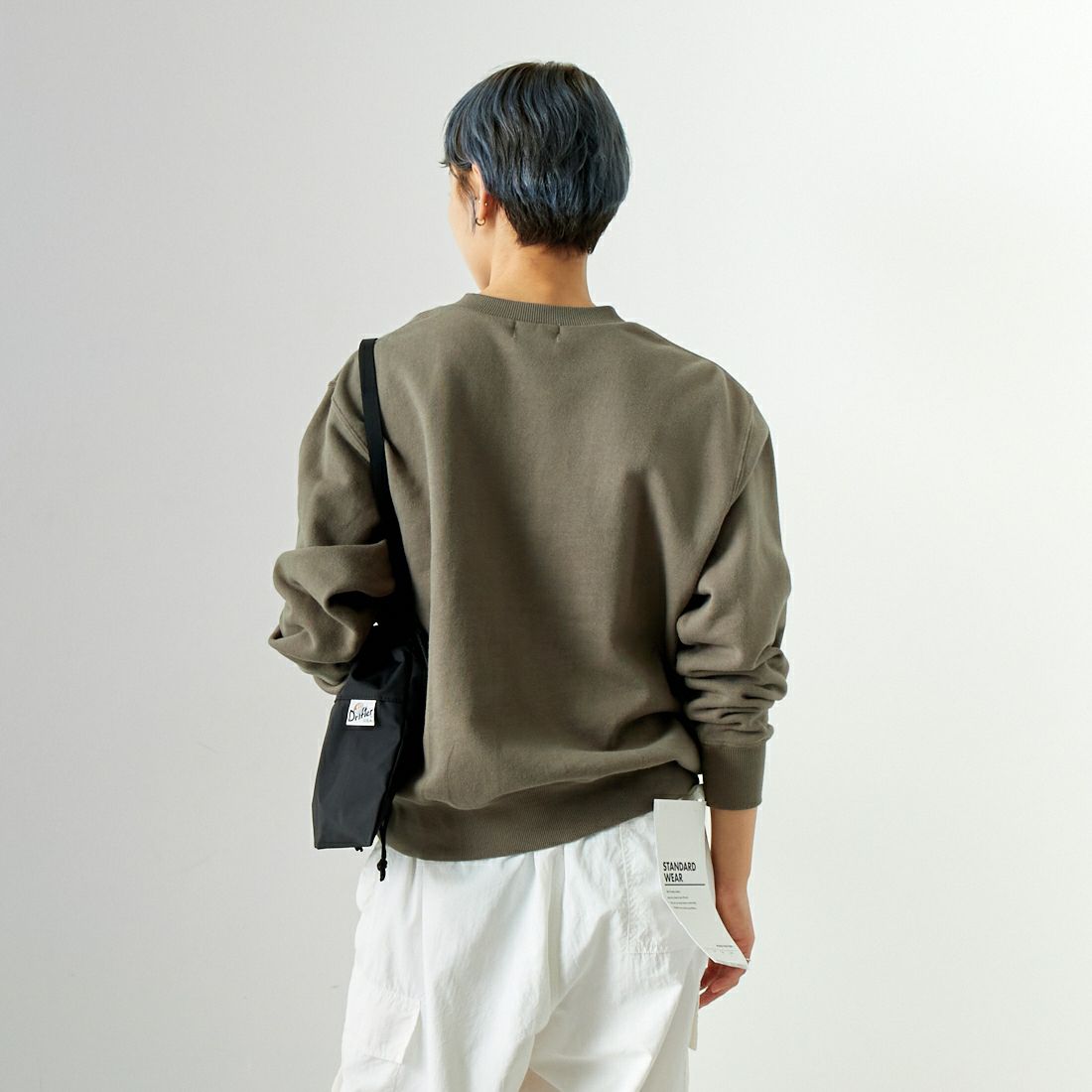 L.L.BEAN [エルエルビーン] スミスフィールド クルーネックスウェットシャツ [4475-7148] 46 FOLIAGE &&モデル身長：160cm 着用サイズ：M&&