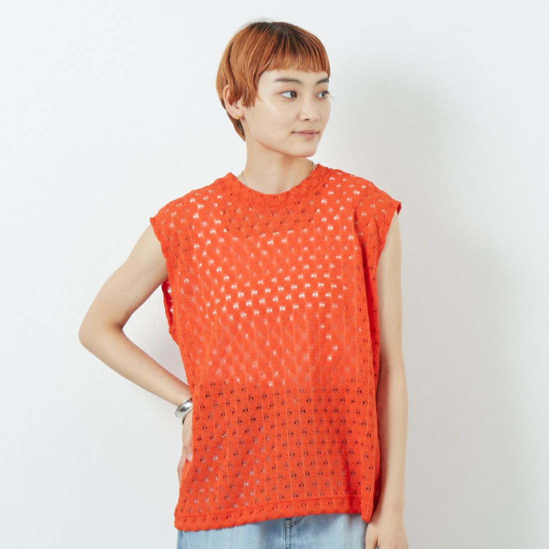 ORANGE&&モデル身長：160cm 着用サイズ：F&&