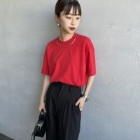 RED&&モデル身長：150cm 着用サイズ：F&&