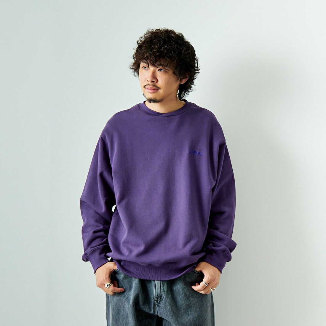 80 PURPLE&&モデル身長：173cm 着用サイズ：L&&