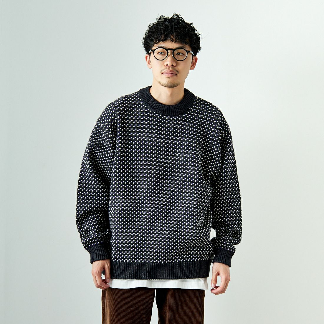 L.L.BEAN [エルエルビーン] Wayne バーズアイセーター [4575-8040 