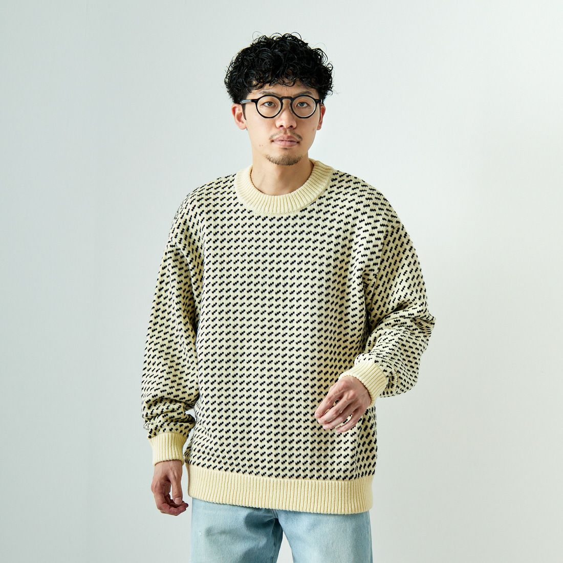 L.L.BEAN [エルエルビーン] Wayne バーズアイセーター [4575-8040