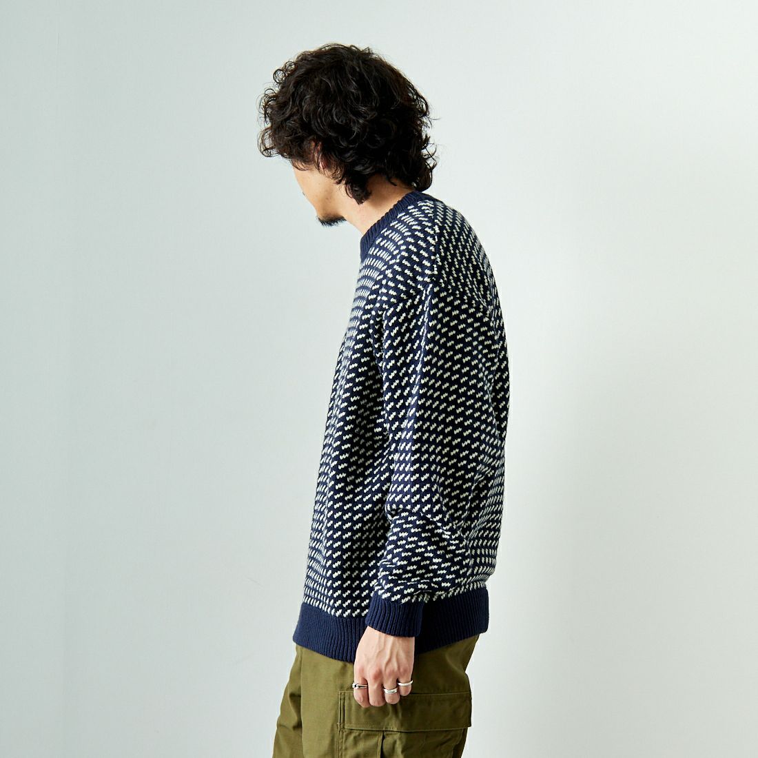 L.L.BEAN [エルエルビーン] Wayne バーズアイセーター [4575-8040