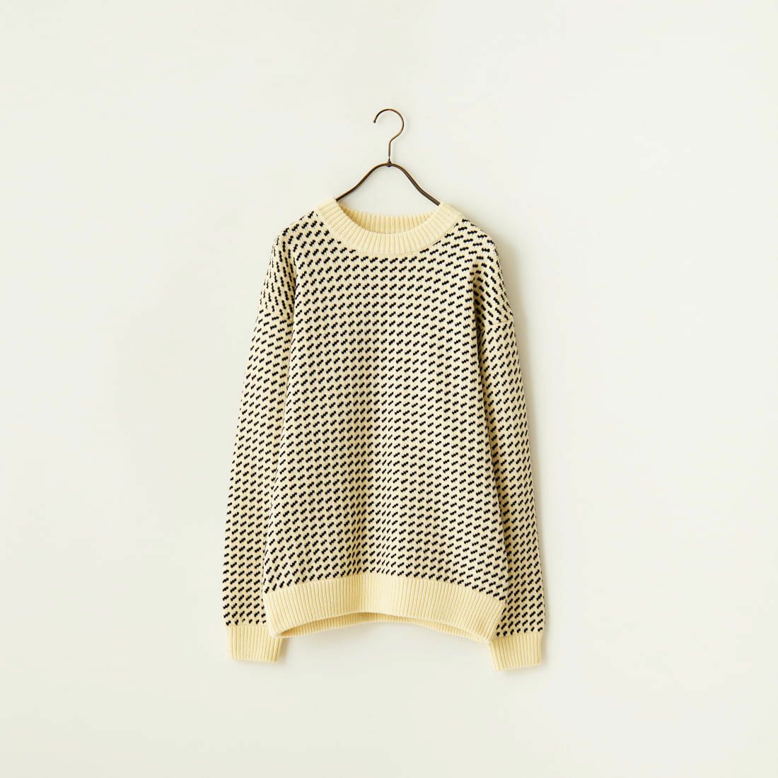 L.L.BEAN [エルエルビーン] Wayne バーズアイセーター [4575-8040] 91 NAT/NVY